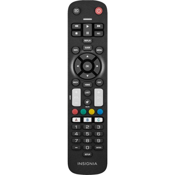 Insignia™ - Replacement Remote for Insignia and Dynex TVs - Black - Picture 1 of 5